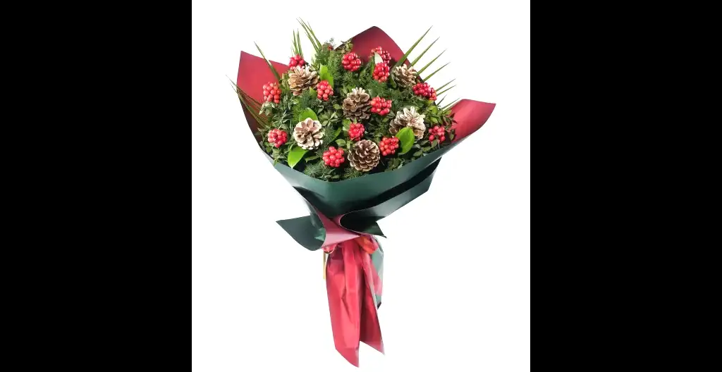 Gold Christmas Kokina Buketi