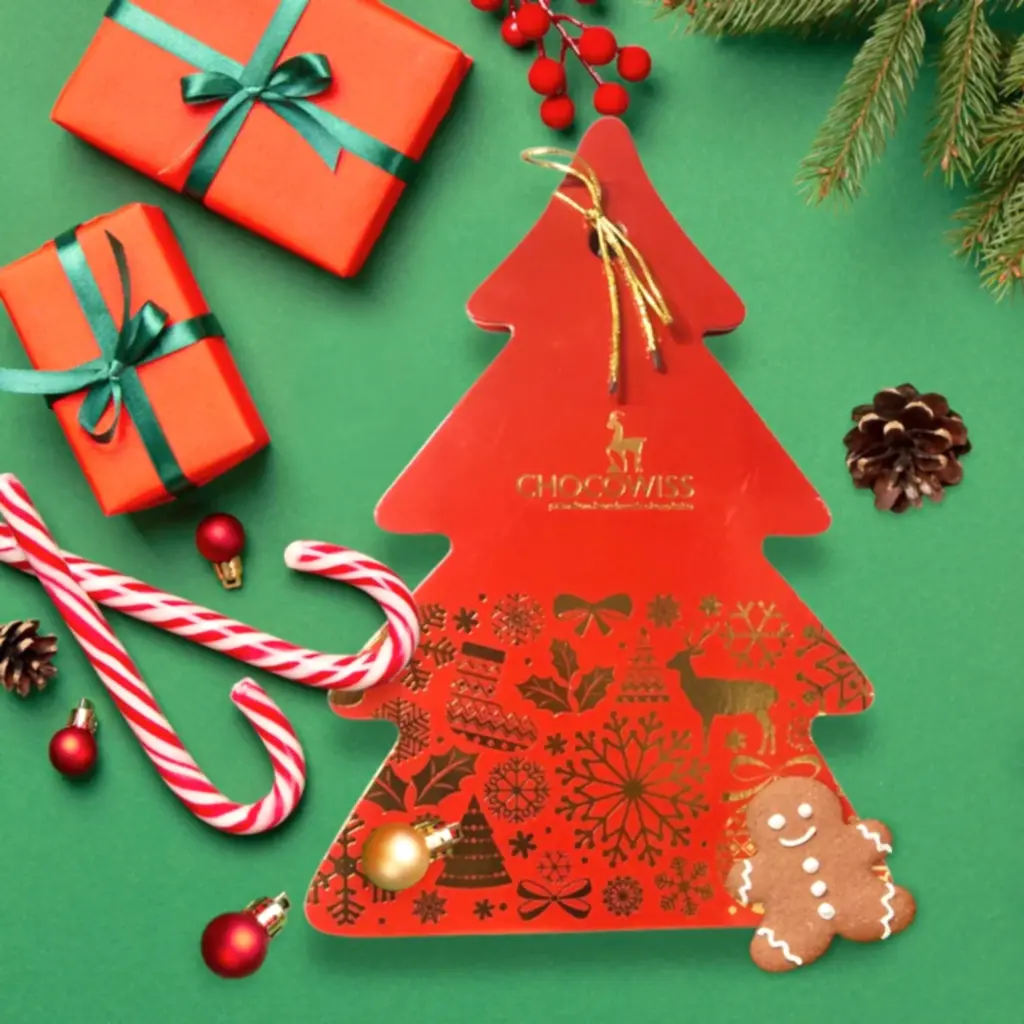 Kırmızı Çam Ağacı Dubai Çikolatası