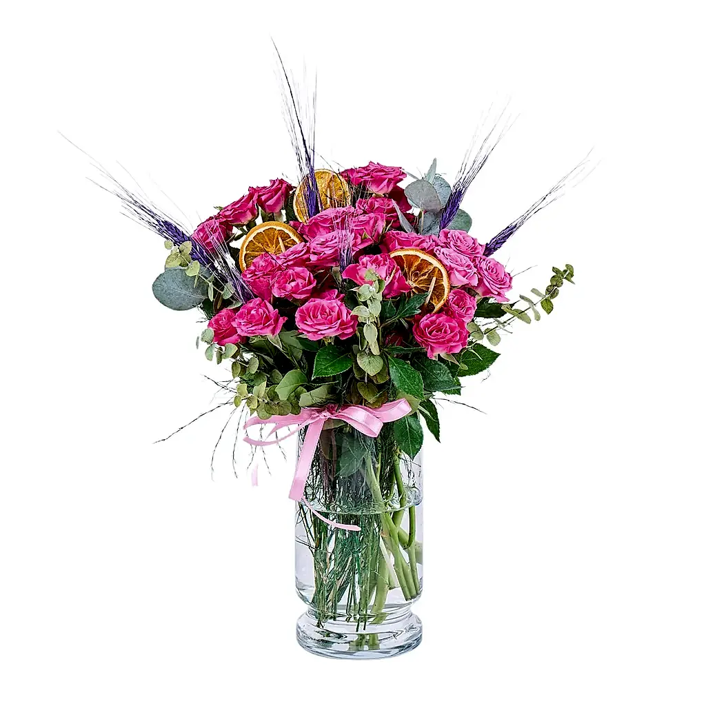 Paşabahçe Vazoda Pembe Çardak Güller