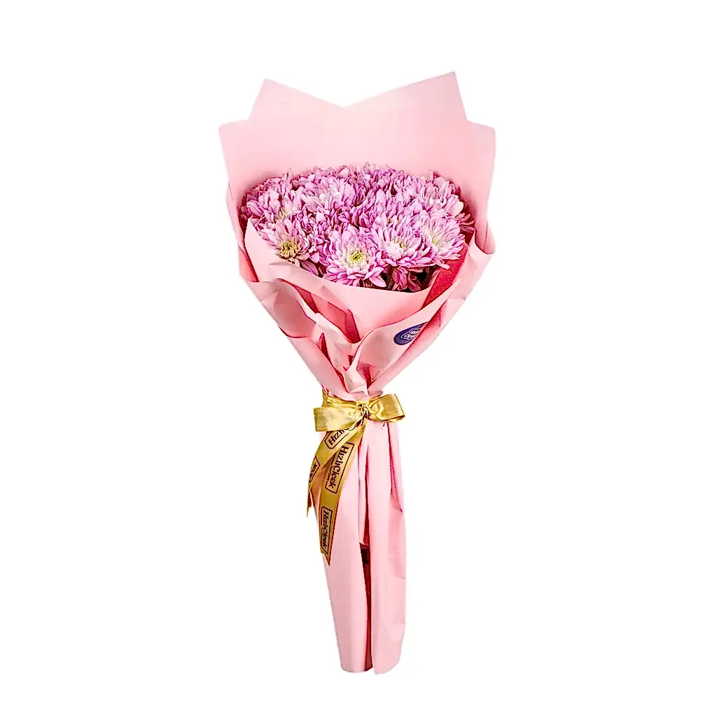 Pembe Krizantem Buketi