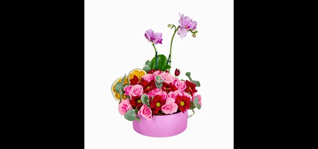 Lux Mini Mor Orkide Aranjmanı