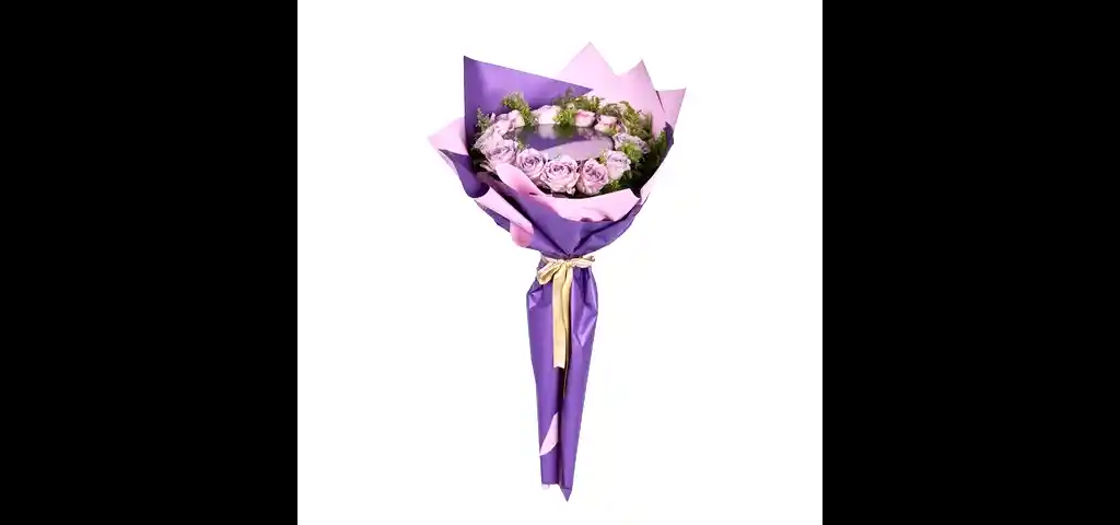 Aynalı Lila Gül Buketi