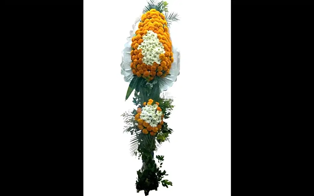 Cinya ve Gerberalar Çift Katlı Çelenk