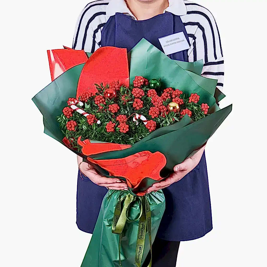 Red Winter Kokina Buketi