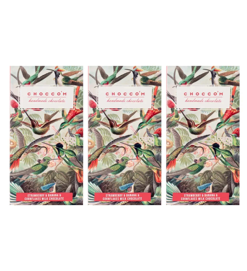 Choccom Mısır Gevrekli Çikolata 3'lü Set