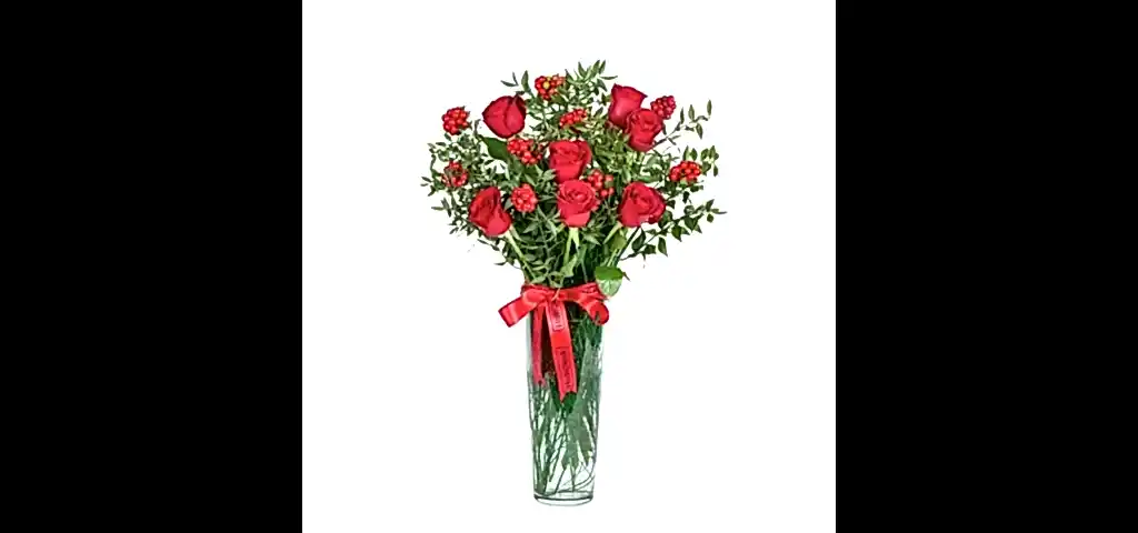 Red Rose & Kokina Bliss (Paşabahçe vazoda)