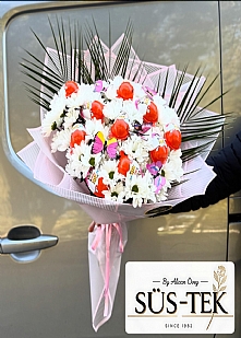 Papatya 10 Adet Kinder Yumurta Vip Buket