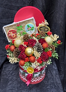 Vip Kutuda Kokina Gül Kurabiye Arajman