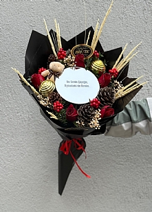 En Büyük Şansım Aynadaki Kokina 5 Gül Ayıcık Buket